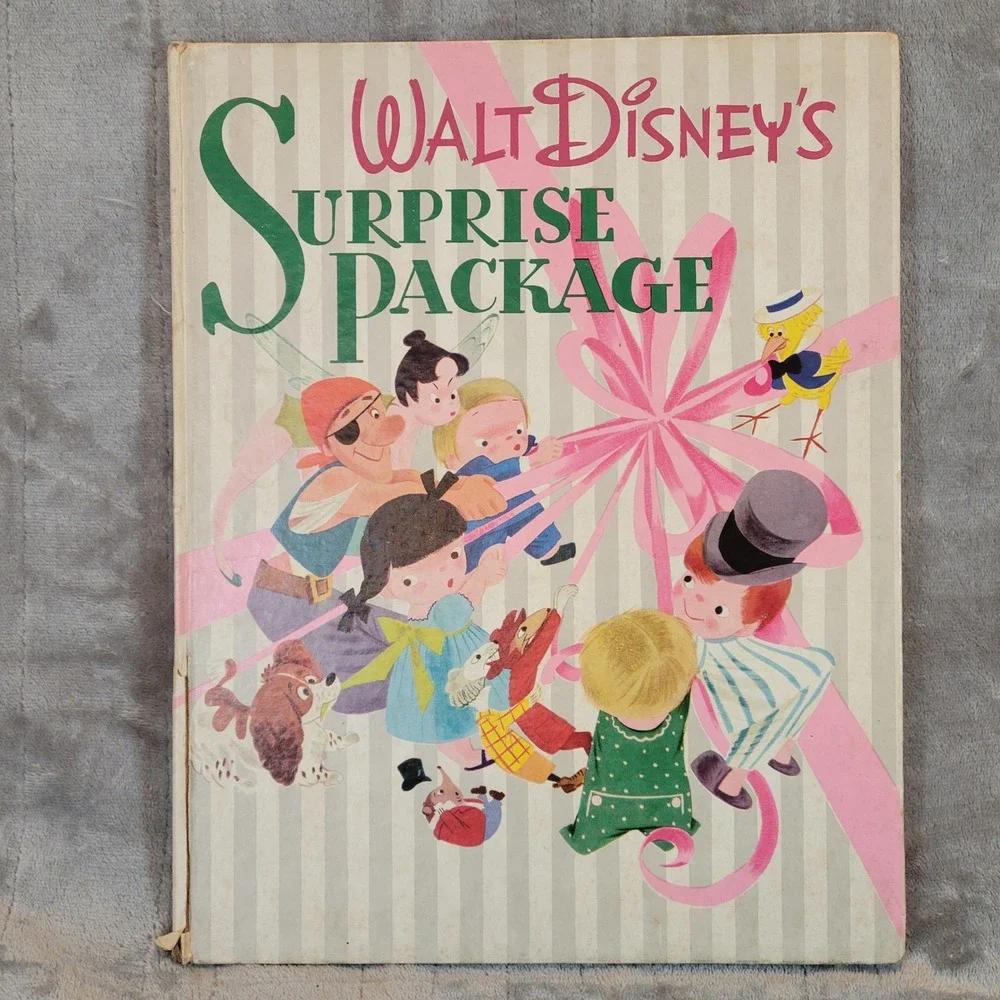 Walt Disney Surprise Package Book First Edition 1944‎ Vintage